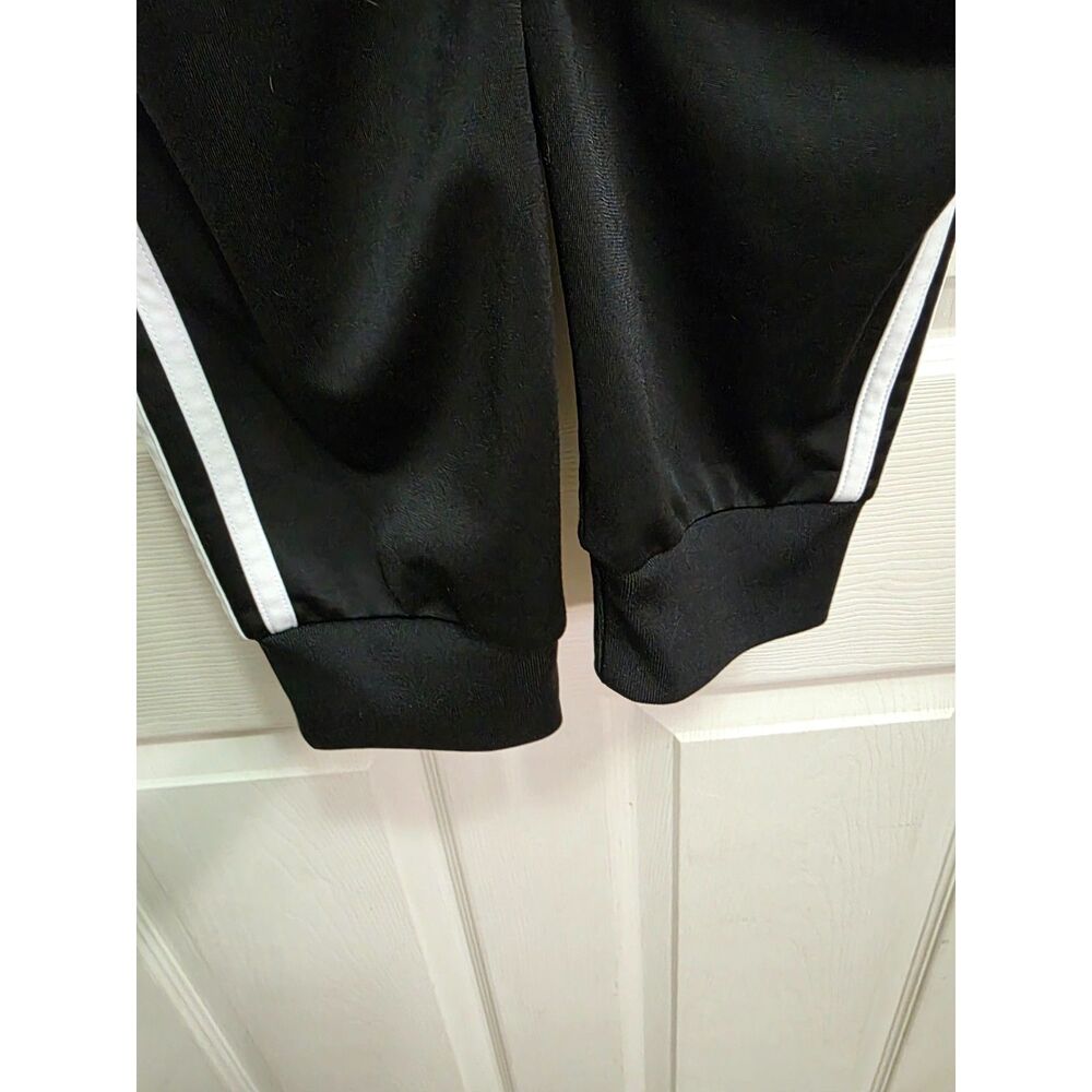 Adidas 3 Stripe Joggers Black Medium Athletic Track Pants - Picture 6 of 6